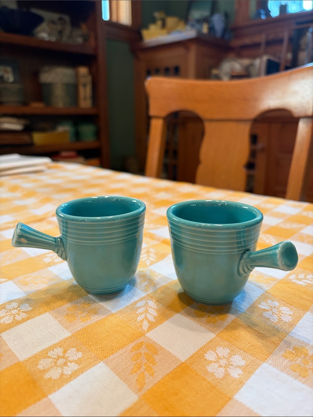 Fiesta Stick Handle Demitasse Cups Pair